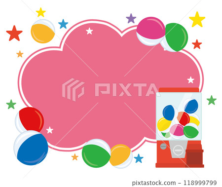 扭蛋框架框架背景（粉紅色） 118999799