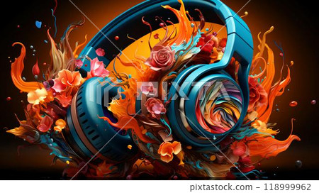 Headphones for listening to music and enjoying the bass and beats. Bright arc headphones 118999962