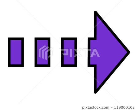 Purple dotted arrow (with line) Purple dotted arrow (with line) 119000102