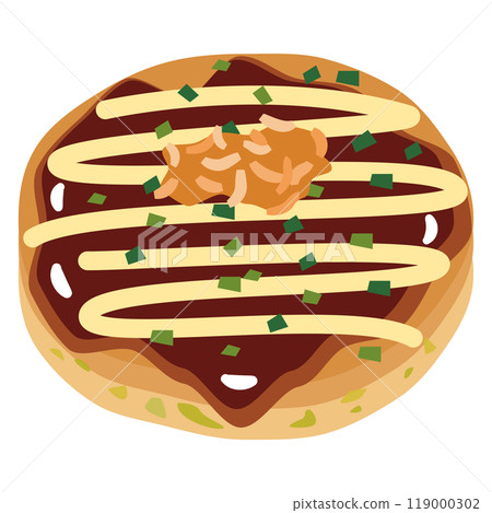 大阪燒的插圖 大阪燒的插圖 119000302