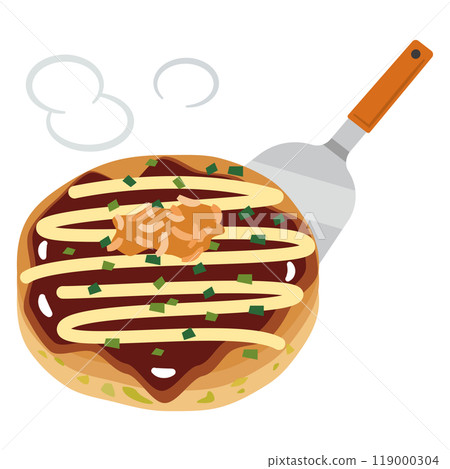 大阪燒的插圖 大阪燒的插圖 119000304