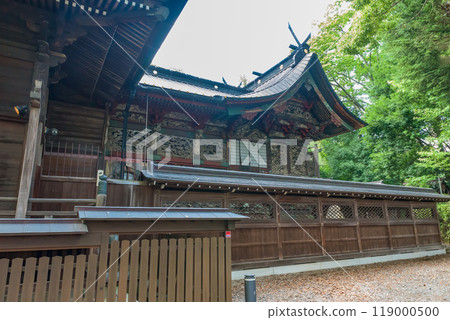 [Important Cultural Property] Kiryu Tenmangu Shrine, main hall, offering hall, and worship hall, Kiryu City, Gunma Prefecture 119000500