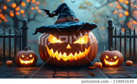 萬聖節世界常見的門前場景 萬聖節世界常見的門前場景 119001639