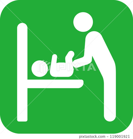 顯示尿布更換設施的圖標 119001921