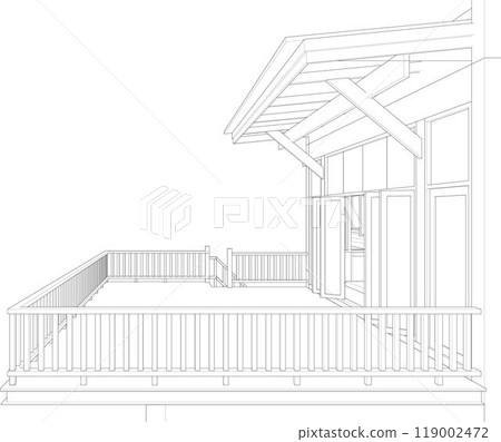 3D illustration of building project 119002472