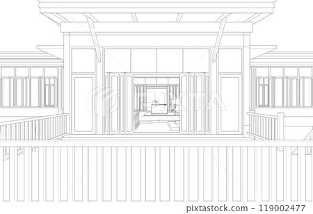 3D illustration of building project 119002477