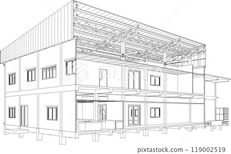 3D illustration of building project 119002519