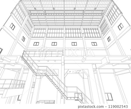 3D illustration of building project 119002543