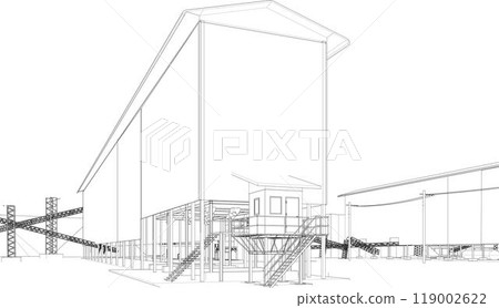 3D illustration of building project 119002622