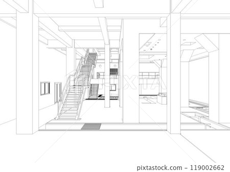 3D illustration of building project 119002662