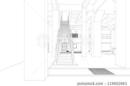 3D illustration of building project 119002663