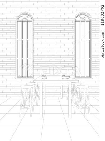 3D illustration of building project 3D illustration of building project 119002702