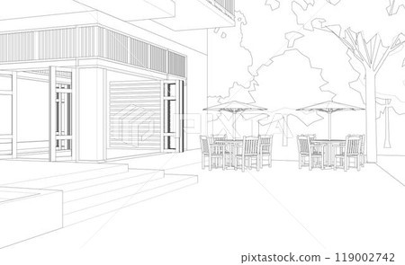 3D illustration of building project 119002742