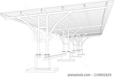 3D illustration of building project 119002829