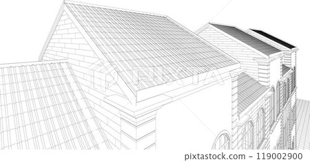 3D illustration of building project 119002900