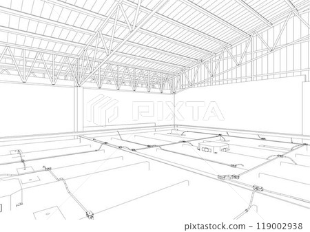 3D illustration of building project 119002938