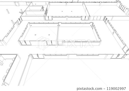 3D illustration of building project 119002997
