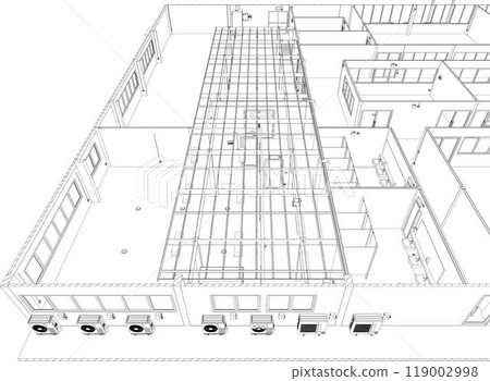 3D illustration of building project 119002998