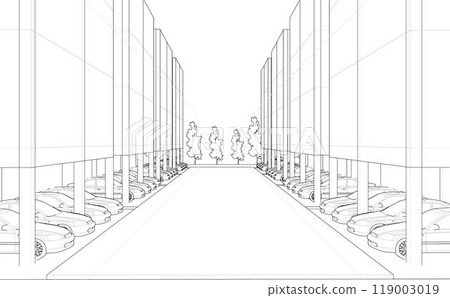 3D illustration of building project 119003019