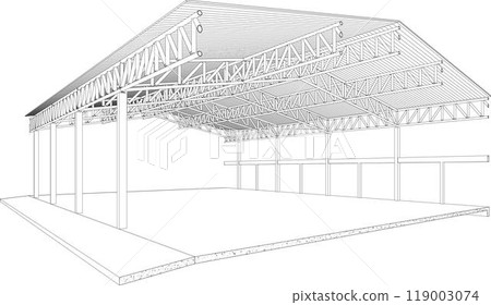 3D illustration of building project 119003074