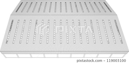 3D illustration of building project 3D illustration of building project 119003100
