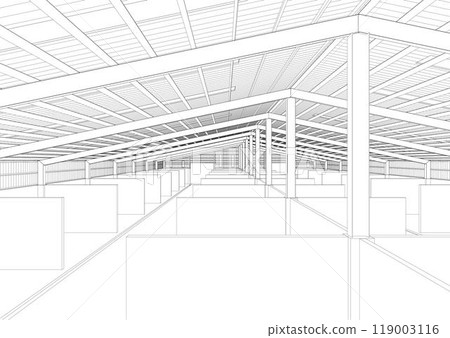 3D illustration of building project 119003116