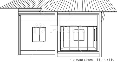 3D illustration of building project 119003119