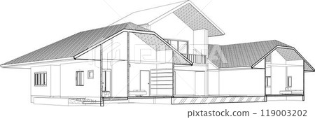 3D illustration of building project 119003202