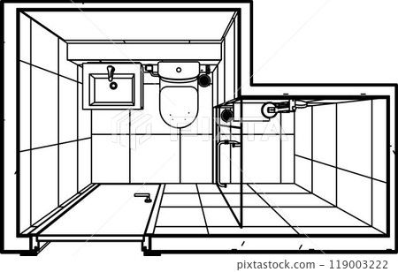3D illustration of building project 3D illustration of building project 119003222