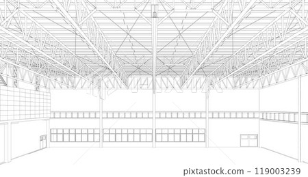 3D illustration of building project 119003239