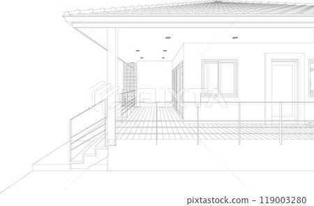 3D illustration of building project 119003280