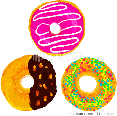 Donut illustration 119004088