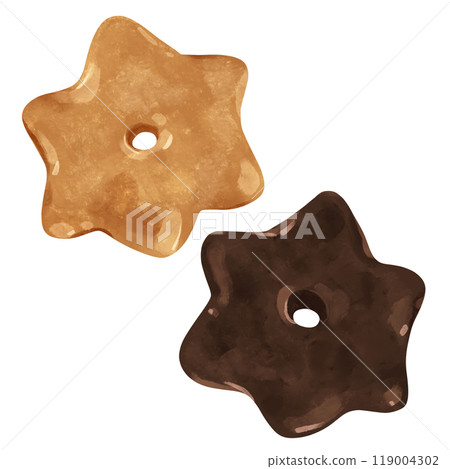 Lebkuchen 明星水彩風格手繪插畫 119004302
