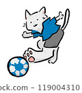 白貓射擊足球 119004310