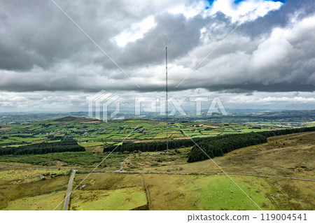 Aerial view of the Strabane transmitting station in Northern Ireland Aerial view of the Strabane transmitting station in Northern Ireland 119004541
