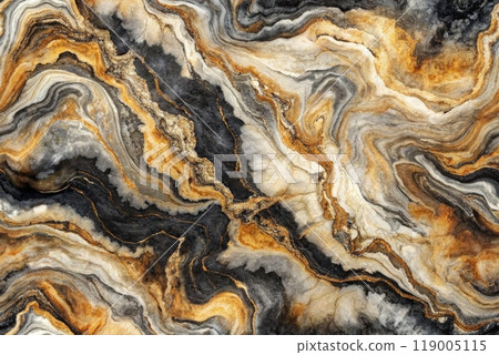 Indigo marbling with natural luxury style swirls of marble 119005115