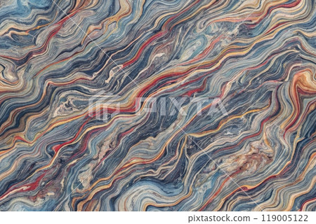 Indigo marbling with natural luxury style swirls of marble 119005122