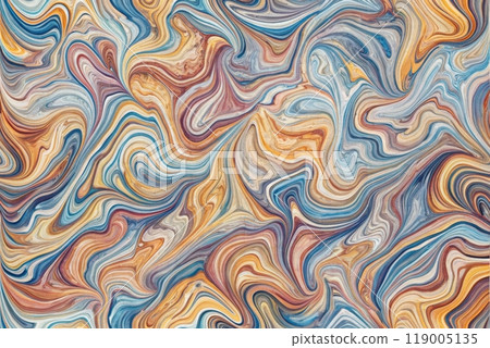 Indigo marbling with natural luxury style swirls of marble 119005135