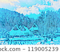 下雪的冬日早晨 119005239