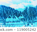 白雪覆蓋的合掌式建築 3 119005242