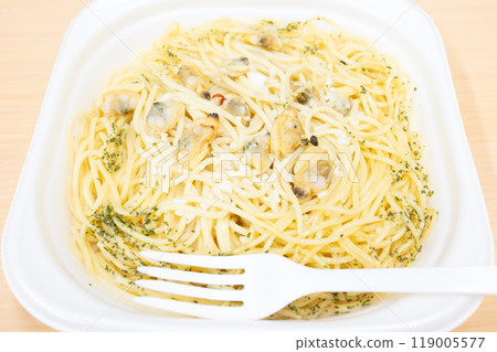 Delicious spaghetti vongole 119005577