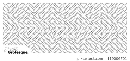 Mosaic Grotesque Outline Monochrome Minimalist Pattern Cover. Mosaic Grotesque Outline Monochrome Minimalist Pattern Cover. 119006701