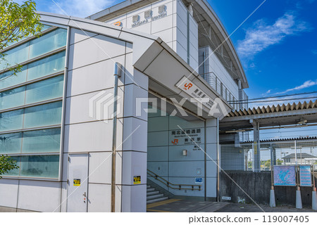 Streetscape of JR Maisaka Station in Hamamatsu City (Shizuoka Prefecture) 119007405