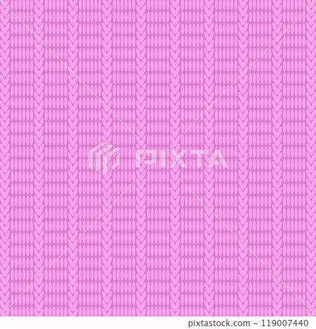 Vector Stylish Knit. Pink Knitted Texture. Woolen Pullover Canvas Print. Winter Fabric Pattern Vector Stylish Knit. Pink Knitted Texture. Woolen Pullover Canvas Print. Winter Fabric Pattern 119007440