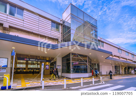 Yokohama cityscape in Japan, overlooking Tokyu Railway Tsunashima Station, etc. = 2nd 119007705