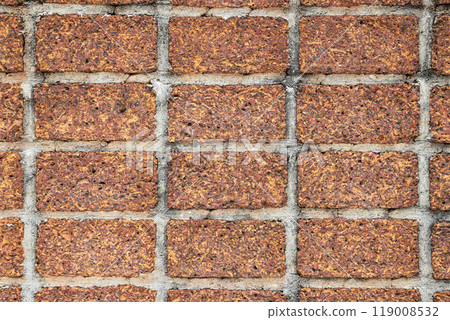 Big red brick wall texture background Big red brick wall texture background 119008532