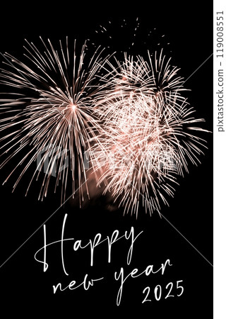 Happy new year 2025 orange fireworks stars new years eve. Luxury firework event sky show turn of the year celebration. Holidays season party time. Premium entertainment nightlife background. Happy new year 2025 orange fireworks stars new years eve. Luxury firework event sky show turn of the year celebration. Holidays season party time. Premium entertainment nightlife background. 119008551