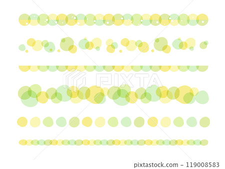Watercolor style handwritten line material set, yellow Watercolor style handwritten line material set, yellow 119008583