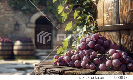 Wine and Harvest Festival Background Wine and Harvest Festival Background 119008983
