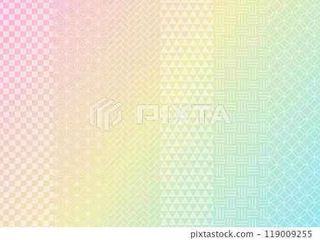 Japanese pattern gradient background material 119009255